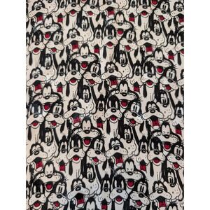 Disney Table Runner Scarf Womens‎ Black White Goofy Character Print 57x9
